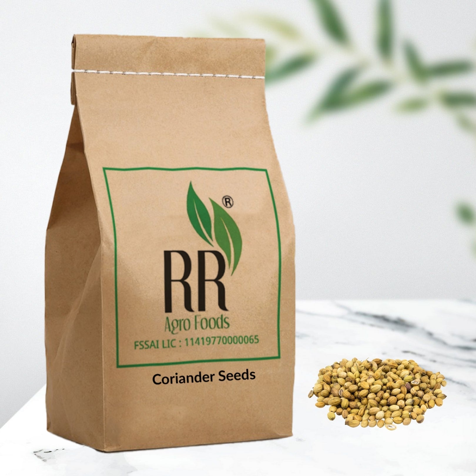 RR Agro Foods Dhaniya Whole Dry Green (Coriander Seed) 250 GMS