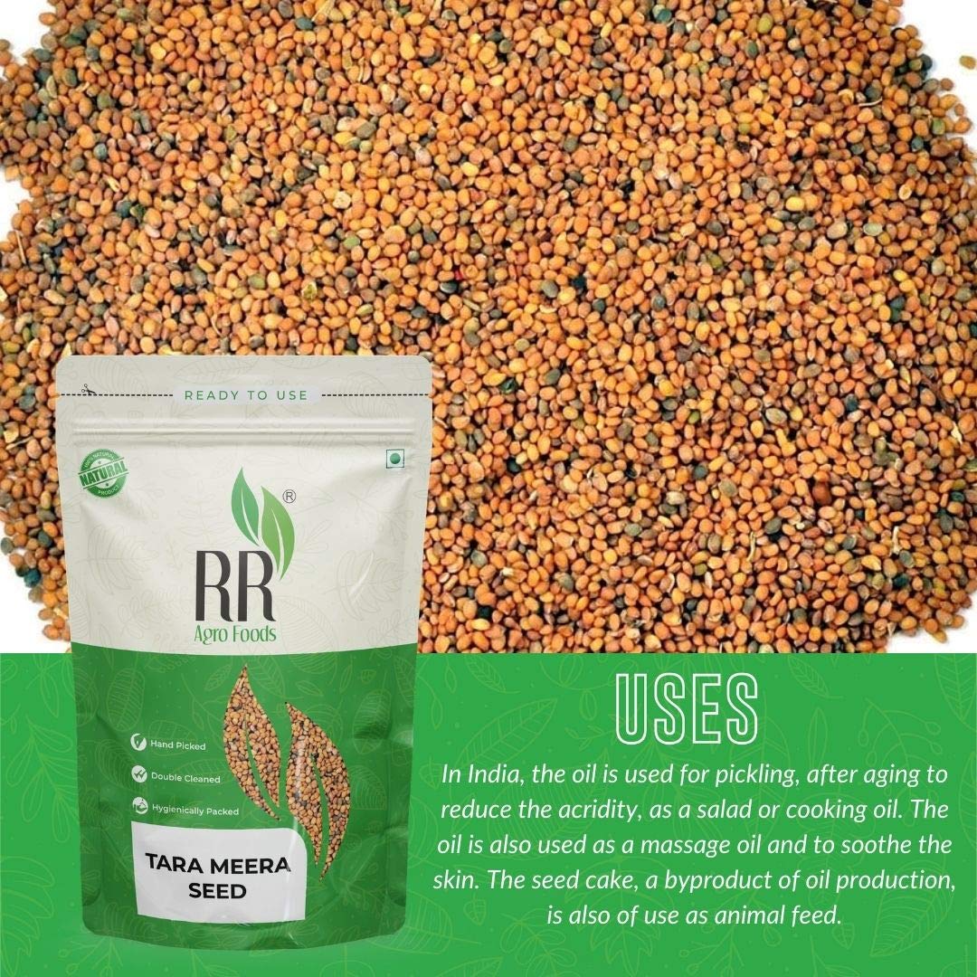 R R AGRO FOODS Natural Taramira Seeds  | Tarameera Seed | Eruca Sativa | Sarishapa | Rocket Seeds