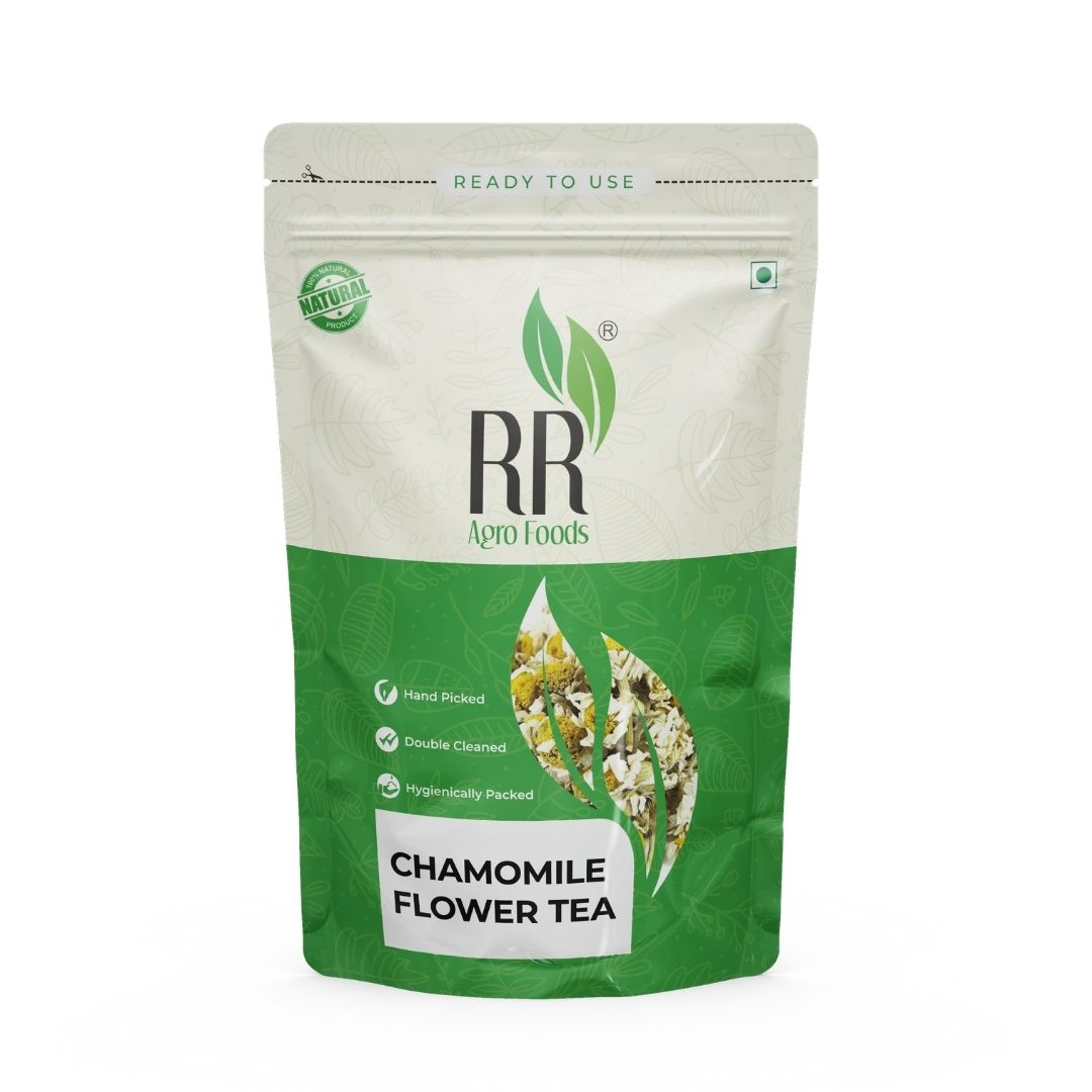 RR Agro Foods Chamomile Whole Flower – Detox & Calming Tea 50 GMS