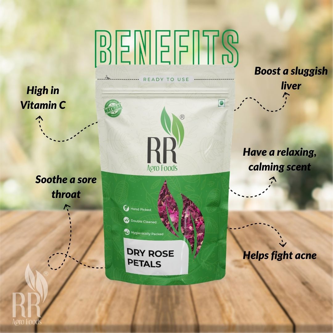 RR Agro Foods Premium Dry Rose Petals