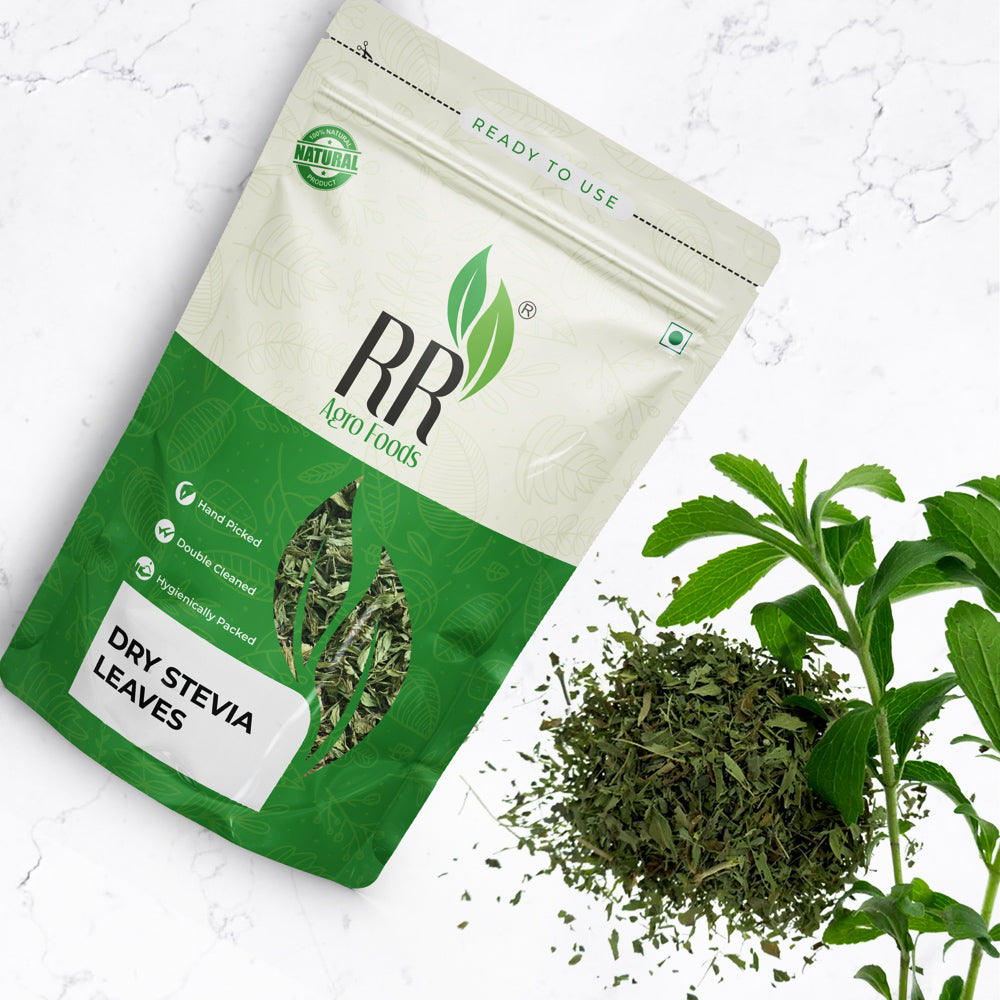 RR Agro Foods Premium Stevia Leaves | Natural Sweetner | Calorie Free | Immunity Booster