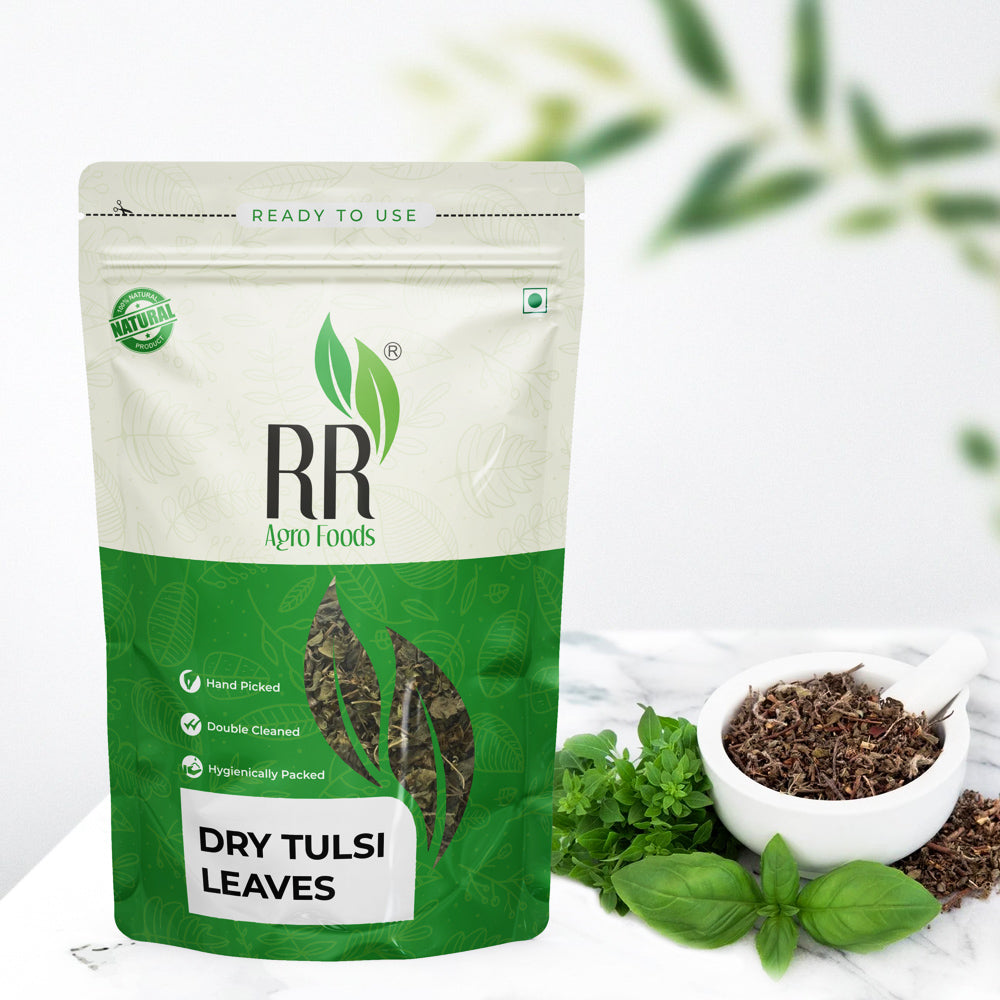 RR Agro Foods 100% Pure Dry Tusli Leaves Tea | Rama Tulsi | Immunity Booster