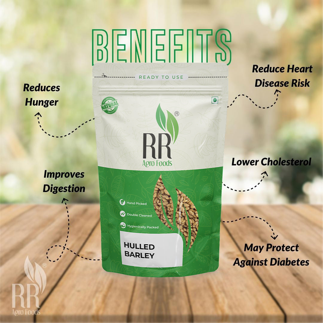 RR Agro Foods Naturally Processed Hulled Barley Jou Without Husk