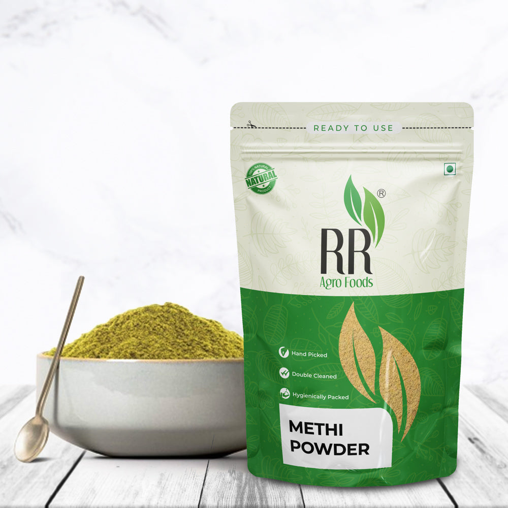 RR Agro Foods 100% Pure & Natural Fenugreek (Methi) Seed Powder For Hair Growth