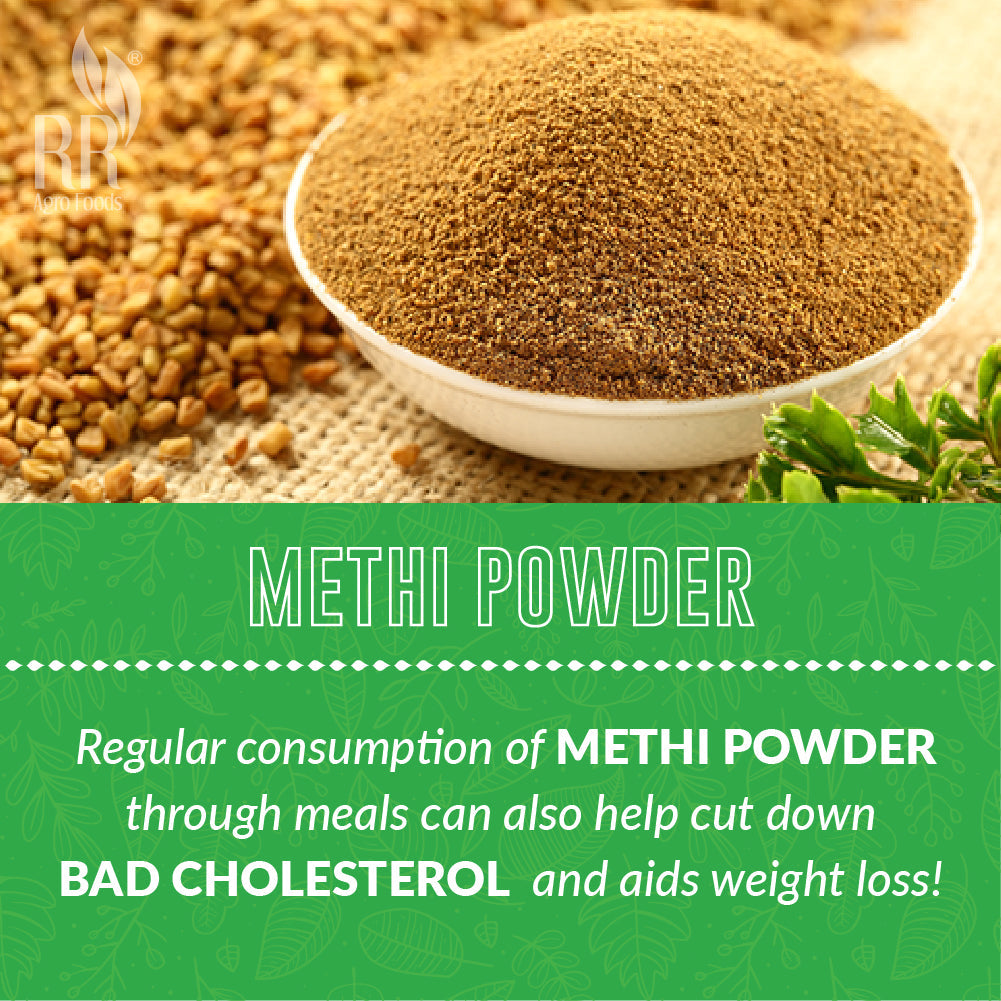 RR Agro Foods 100% Pure & Natural Fenugreek (Methi) Seed Powder For Hair Growth