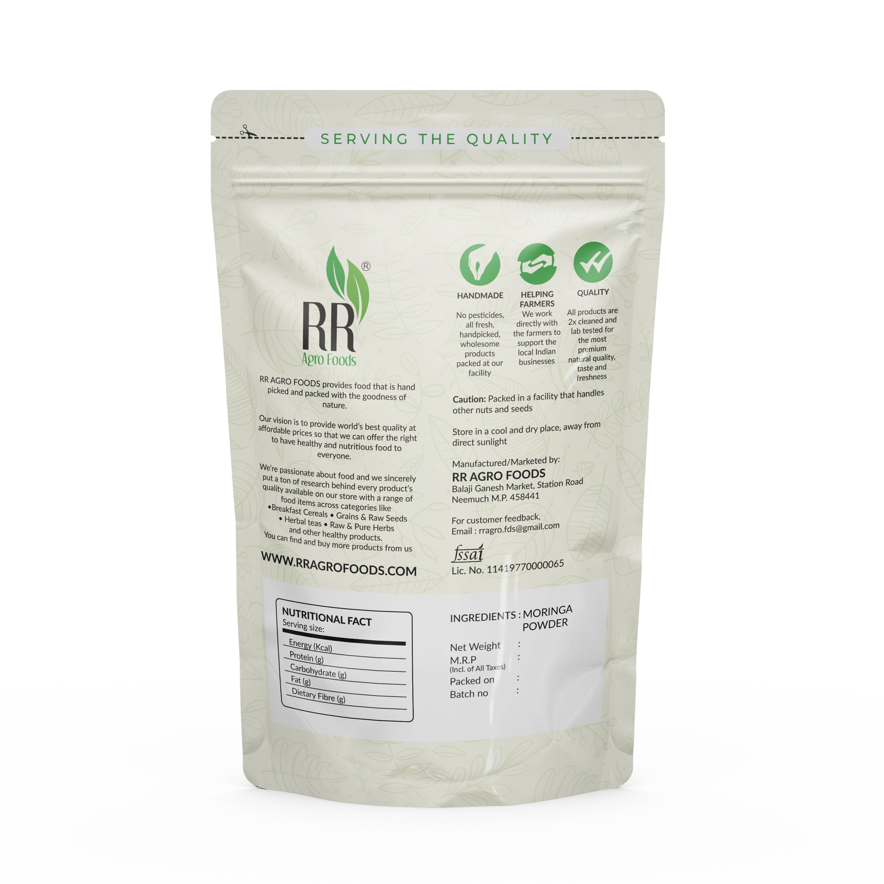RR Agro Foods Moringa Leaf Powder