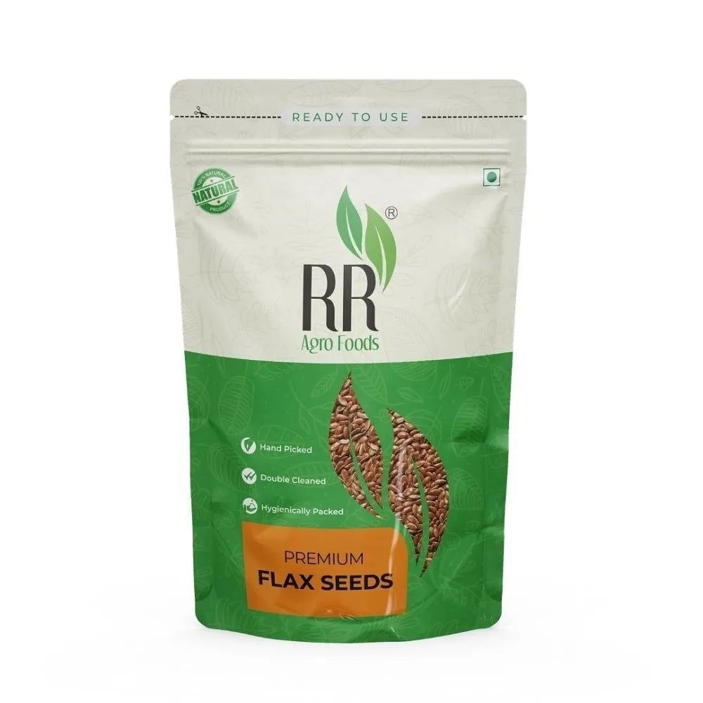 RR Agro Foods 100% Natural Fiber & Omega-3 Rich Flax Seeds