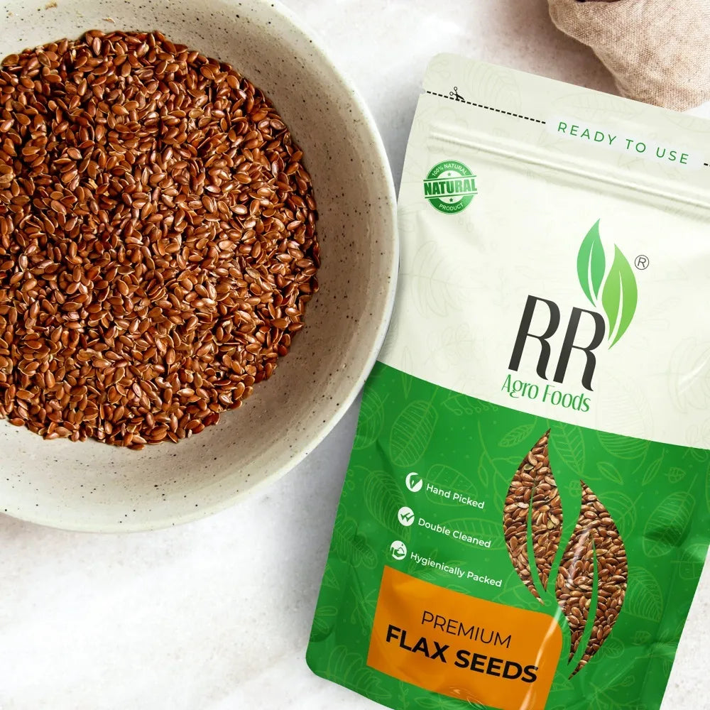 RR Agro Foods 100% Natural Fiber & Omega-3 Rich Flax Seeds
