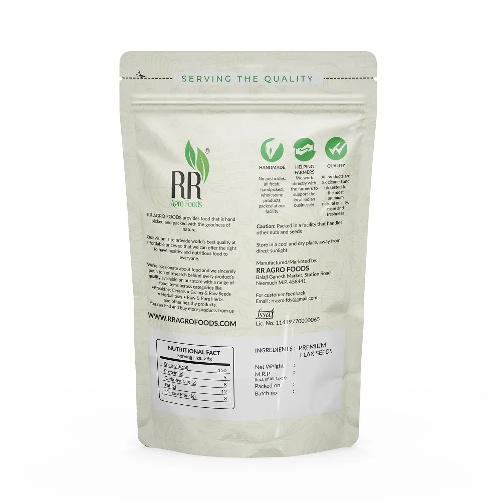 RR Agro Foods 100% Natural Fiber & Omega-3 Rich Flax Seeds