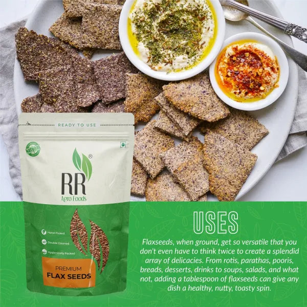 RR Agro Foods 100% Natural Fiber & Omega-3 Rich Flax Seeds