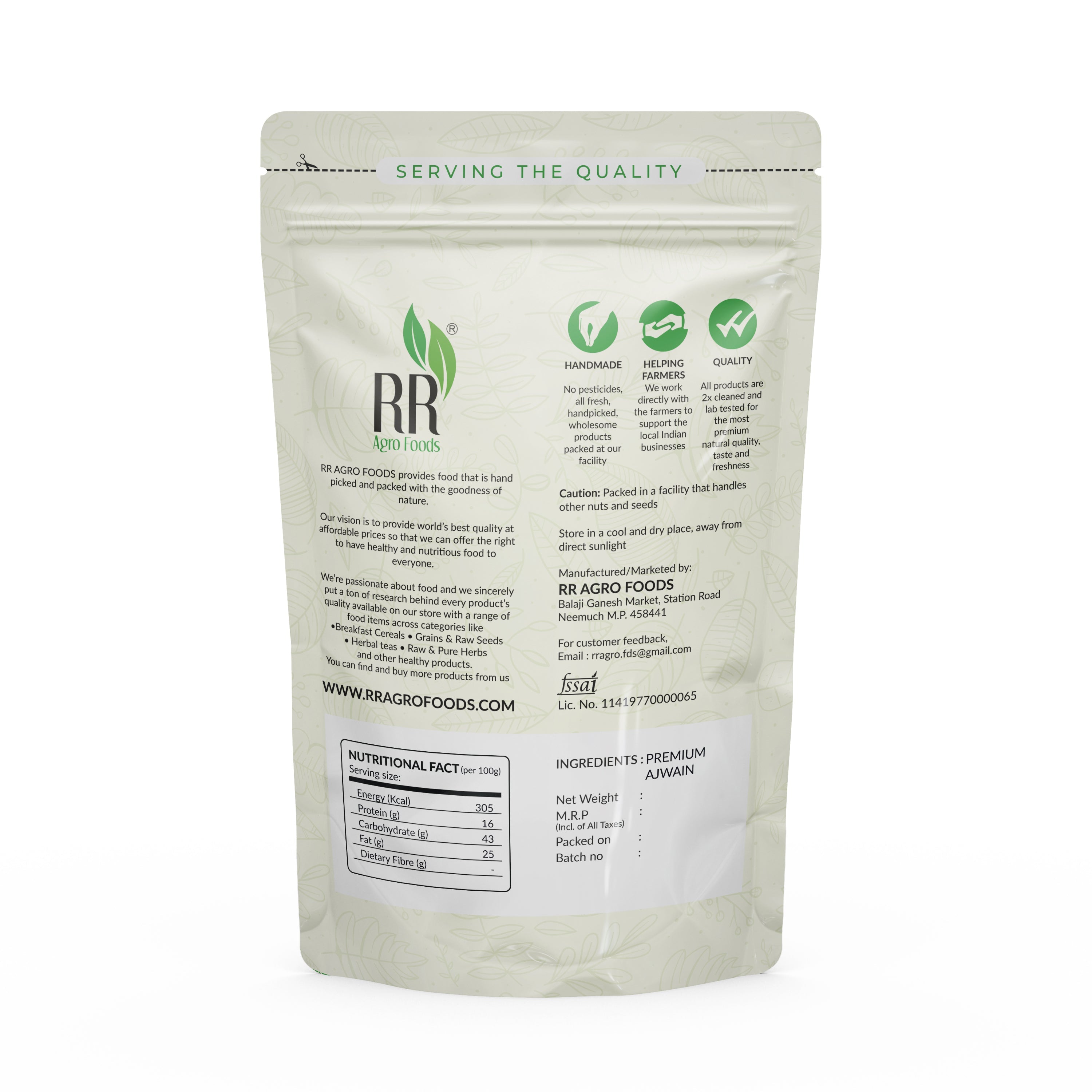 RR Agro Foods  Ajwain (100% Natural)