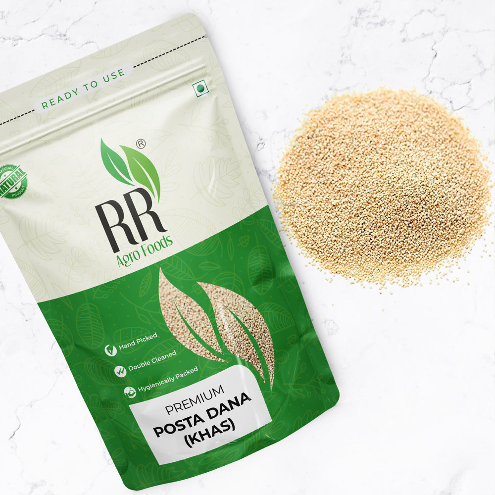RR Agro Foods 100% Natural A Grade Poppy Seed | Khus Khus Posto Dana | Posto Dana for Eating