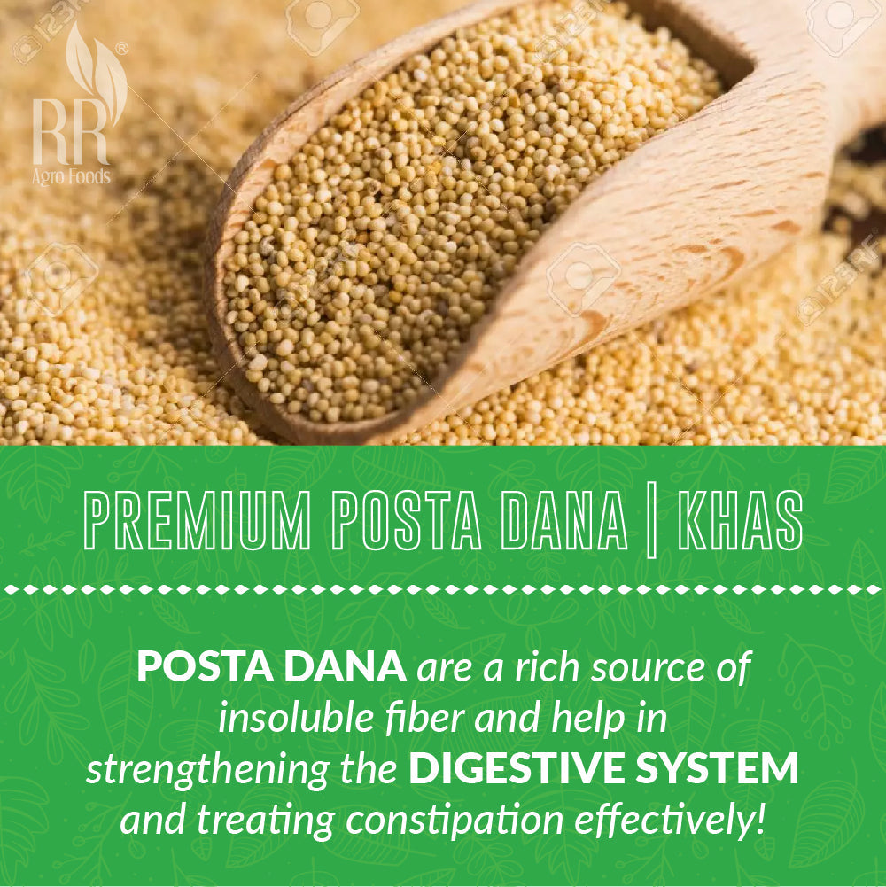 RR Agro Foods 100% Natural A Grade Poppy Seed | Khus Khus Posto Dana | Posto Dana for Eating