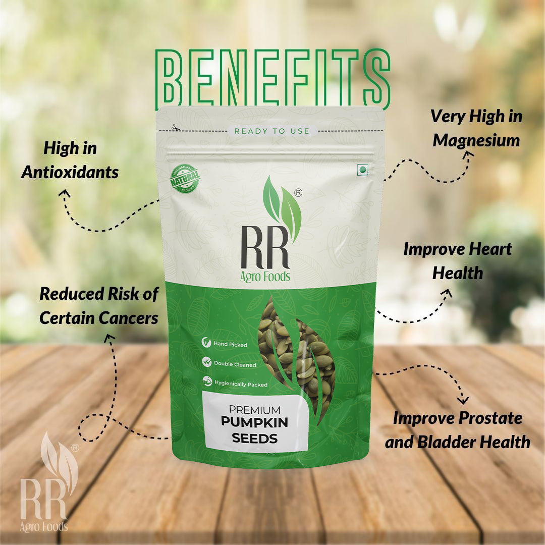 RR Agro Foods Pumpkin Seeds (High in Protein & Gluten-free Superfood)