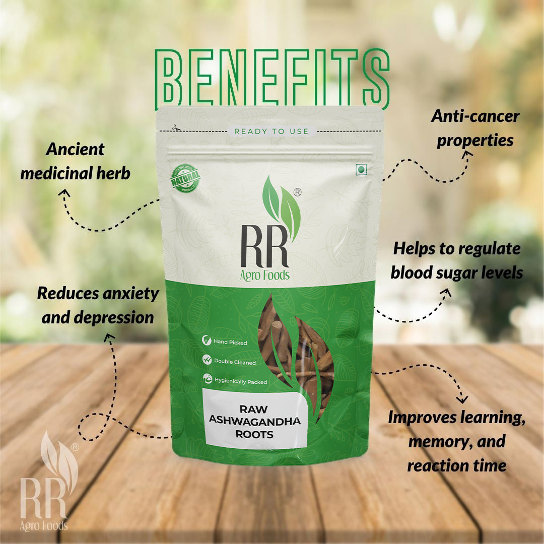 RR Agro Foods 100 % Natural Ashwagandha Roots (Withania somnifera)