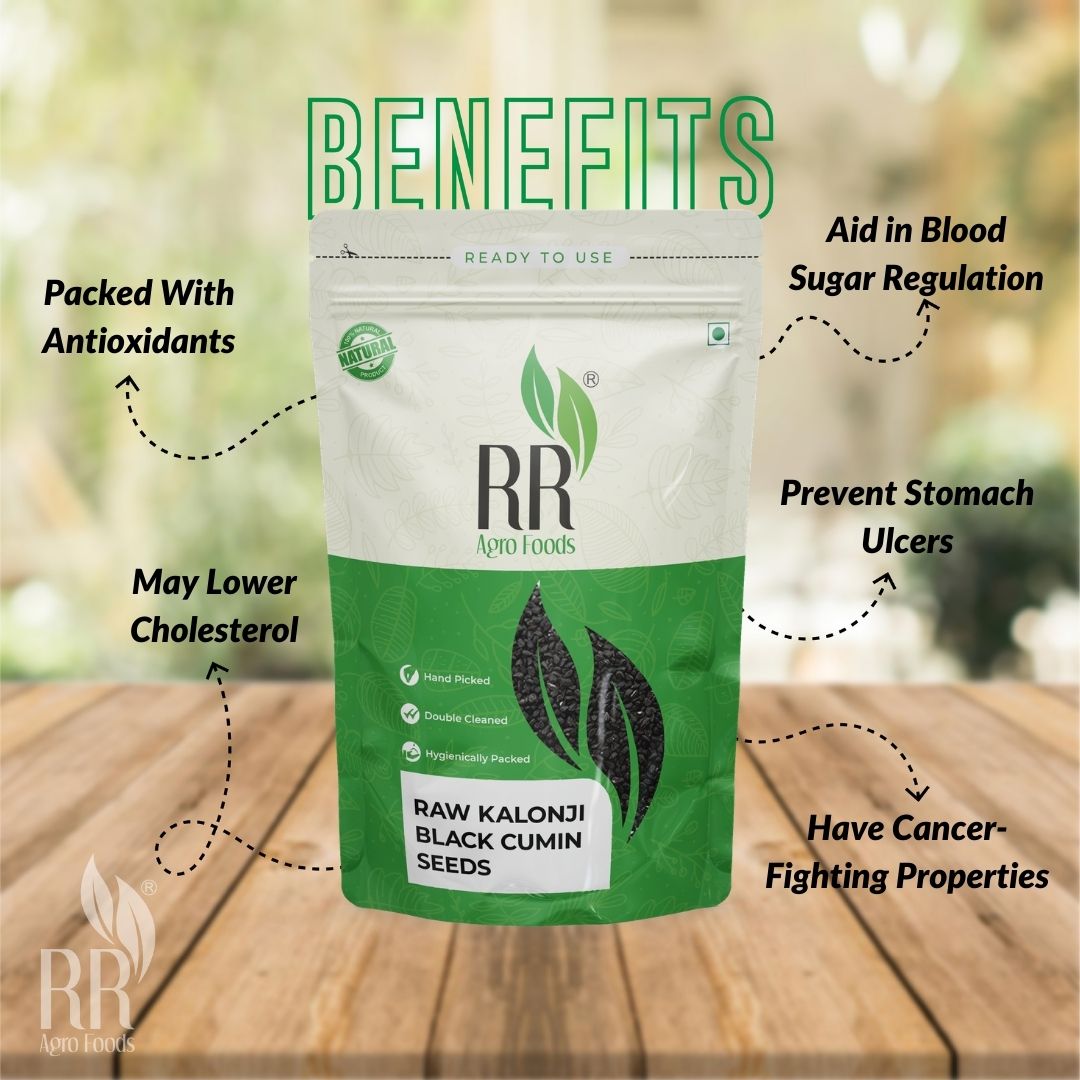 RR Agro Foods 100% Natural Kalonji | Black Cumin Seed | Kala Jeera