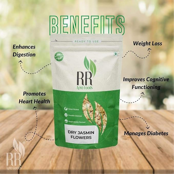 RR AGRO FOODS RR Agro 100% Dry Jasmine Flowers Tea