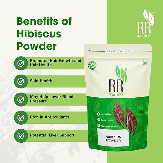 RR Agro Foods 100% Natural Dry Hibiscus Flower Tea  For Weight Loss|Glowing Skin|Herbal Tea