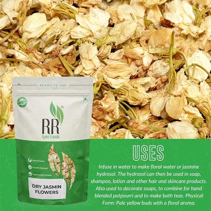 RR AGRO FOODS RR Agro 100% Dry Jasmine Flowers Tea
